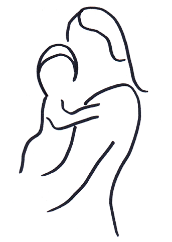 343x482 all the feels what the first months of motherhood is like - Motherhood Drawing