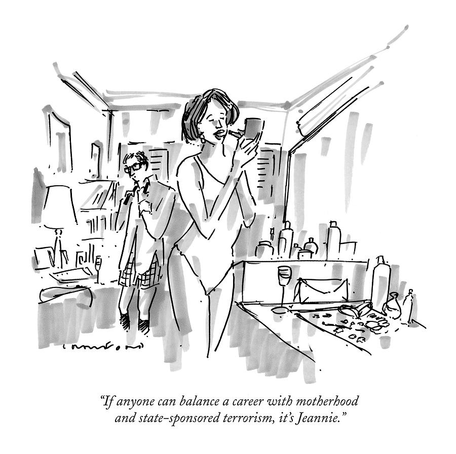 900x897 if anyone can balance a career with motherhood - Motherhood Drawing