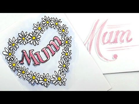 480x360 how to draw a great mother's day card - Mothers Day Card Drawing