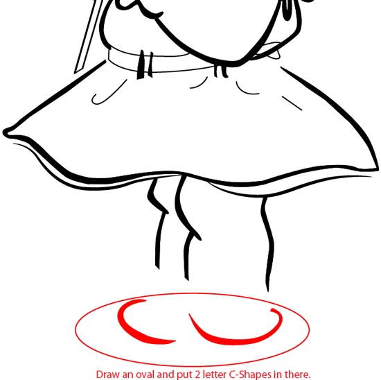 550x548 how to draw a girl with a flower for mother's day or valentine - Mothers Day Drawing Pictures