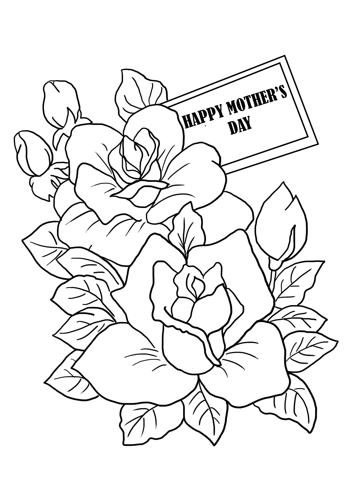 1417x1969 Mother's Day Coloring Pages - Mothers Day Drawing Pictures