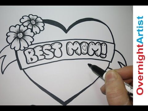 480x360 Draw Best Mom - Mothers Day Drawing Pictures