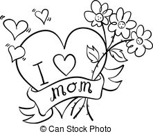 221x194 Happy Mother Day Hand Draw Vector Art - Mothers Day Drawings
