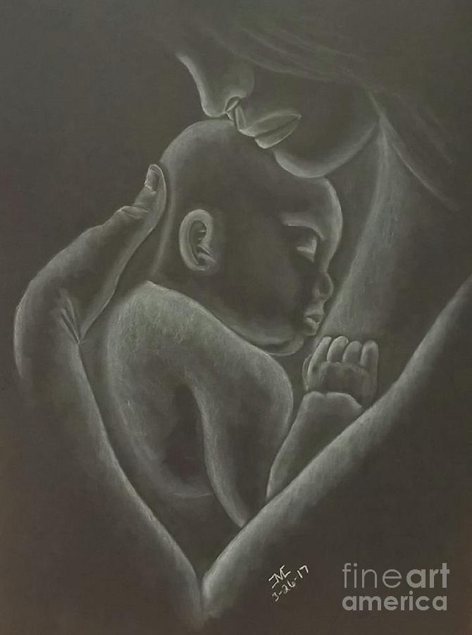 670x900 A Mothers Love Drawing - Mothers Love Drawing