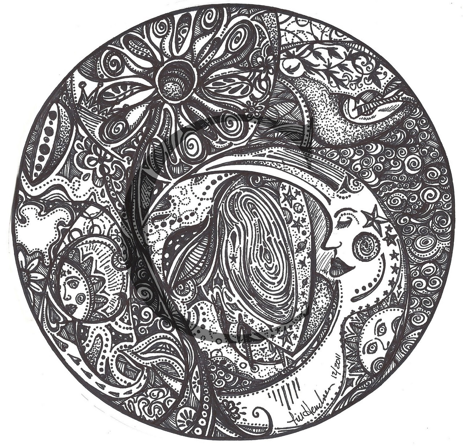 1600x1542 Unseasonably Warm A Few Thingsforgotten Motifs, Artybuzz - Motif Drawing