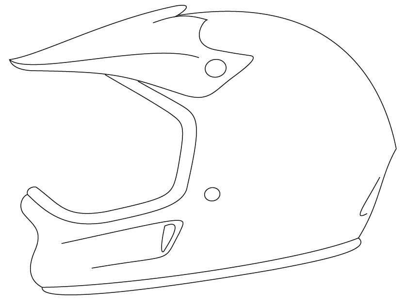 Motocross Helmet Drawing at Explore