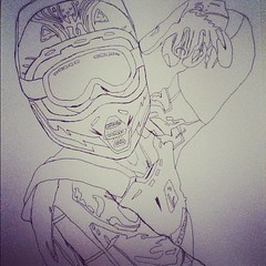 240x240 All Sizes - Motocross Helmet Drawing