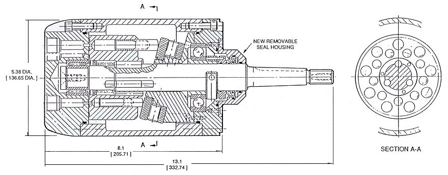 880x345 Model Hydraulic Motor - Motor Drawing