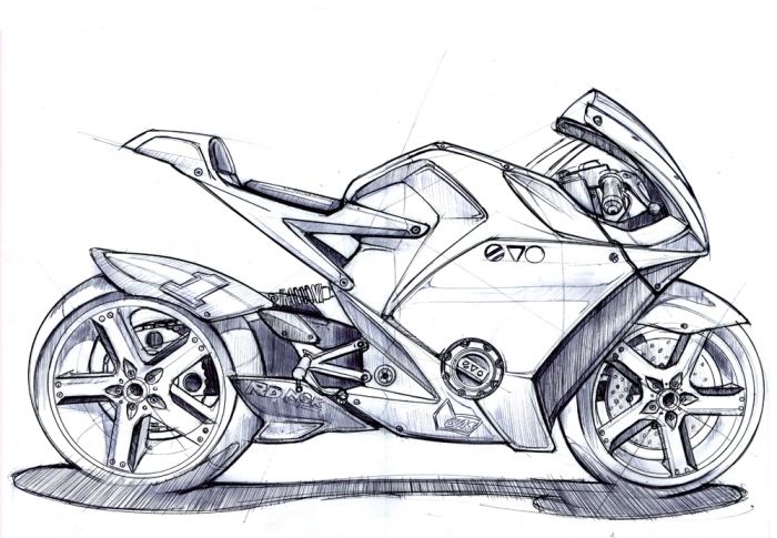 700x485 ev rr - Motorbike Drawing