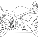 150x150 Motorcycle Outline Drawing Casa Sanmarino - Motorbike Drawing Outline