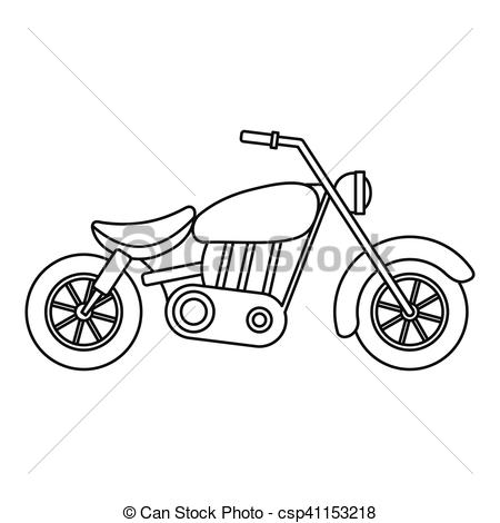 450x470 motorcycle icon, outline style motorcycle icon outline - Motorbike Drawing Outline
