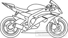 236x131 Shady Mohamed - Motorbike Drawing Outline