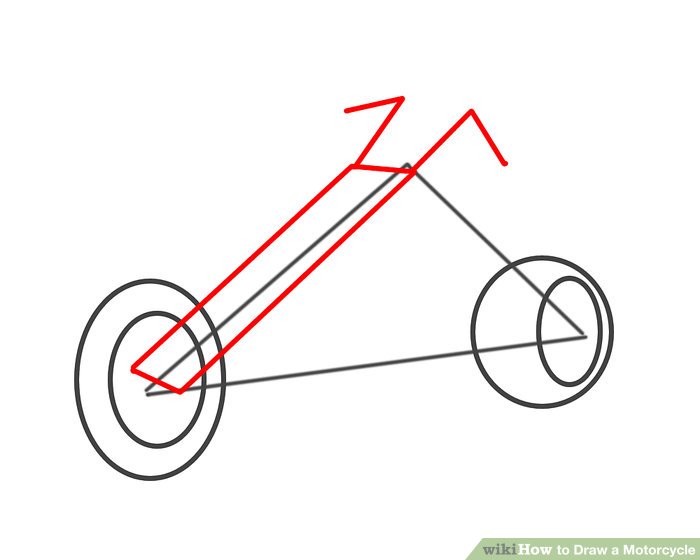 700x560 Ways To Draw A Motorcycle - Motorbike Drawing Outline