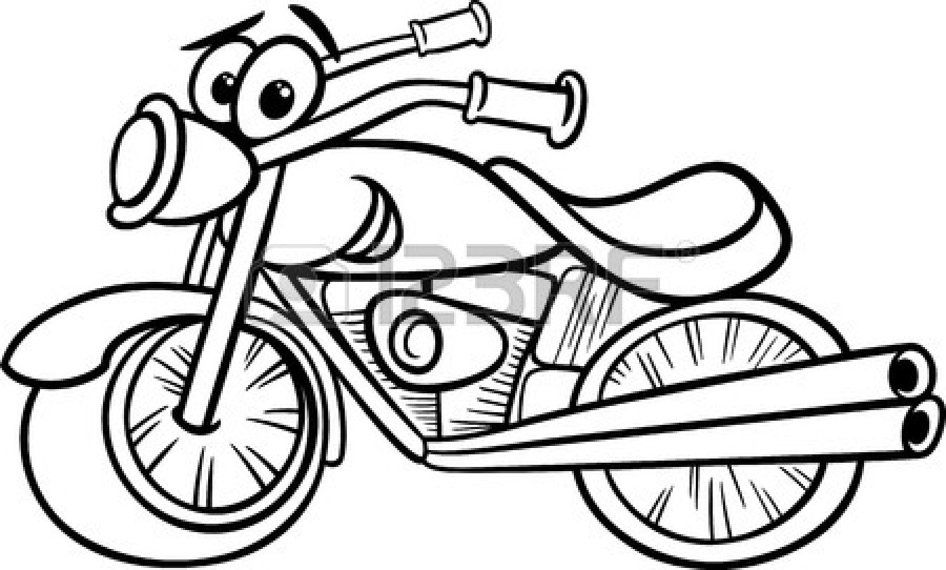 1350x813 motorcycle drawings clip art clip art - Motorcycle Cartoon Drawing