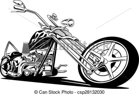 450x307 motorcycle drawing clip art vector and illustration - Motorcycle Cartoon Drawing