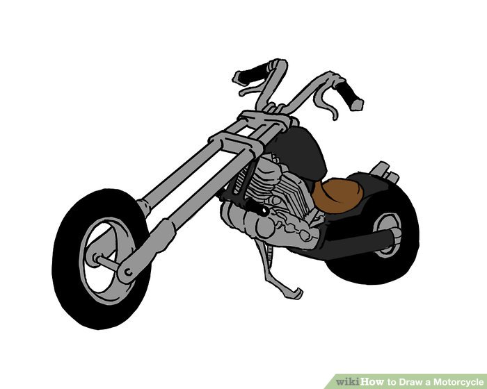 700x560 ways to draw a motorcycle - Motorcycle Cartoon Drawing