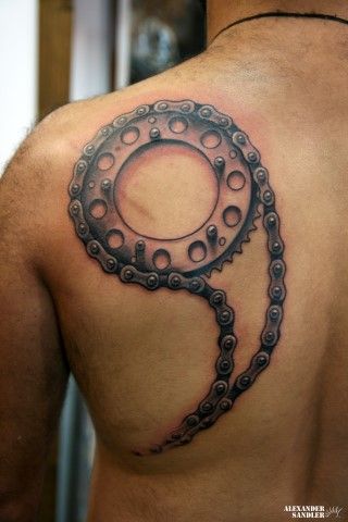 320x480 motorcycle chain tattoos - Motorcycle Chain Drawing
