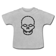 190x190 skull chain baby t shirt spreadshirt - Motorcycle Chain Drawing