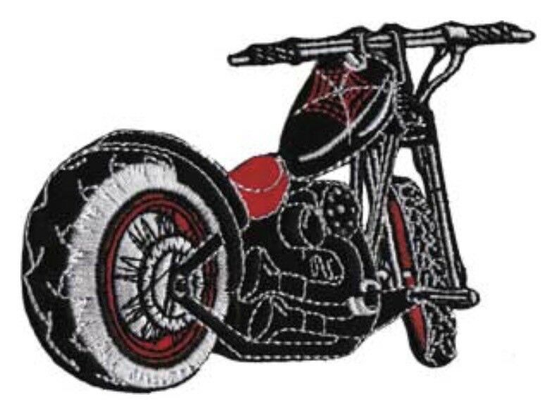 774x584 motorcycle chopper embroidered patch biker harley davidson - Motorcycle Chopper Drawing