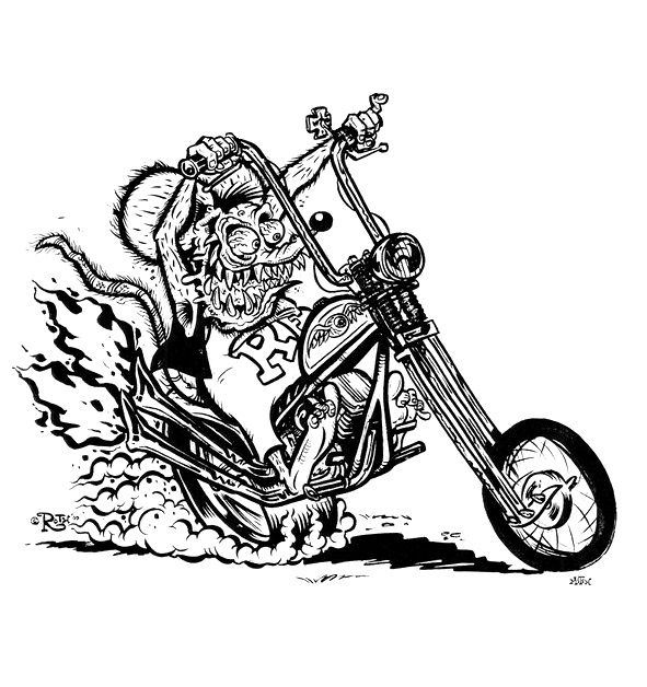 Motorcycle Chopper Drawing at Explore collection