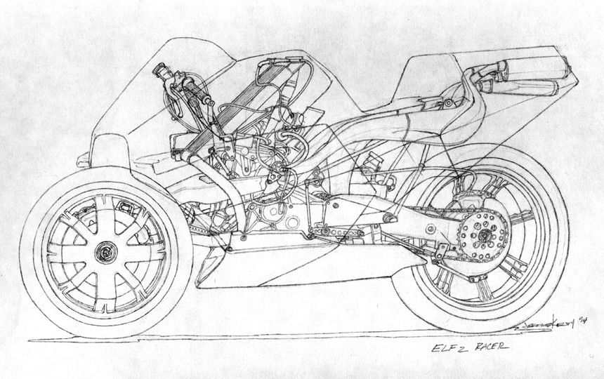 860x540 Motorcycle Art - Motorcycle Design Drawing