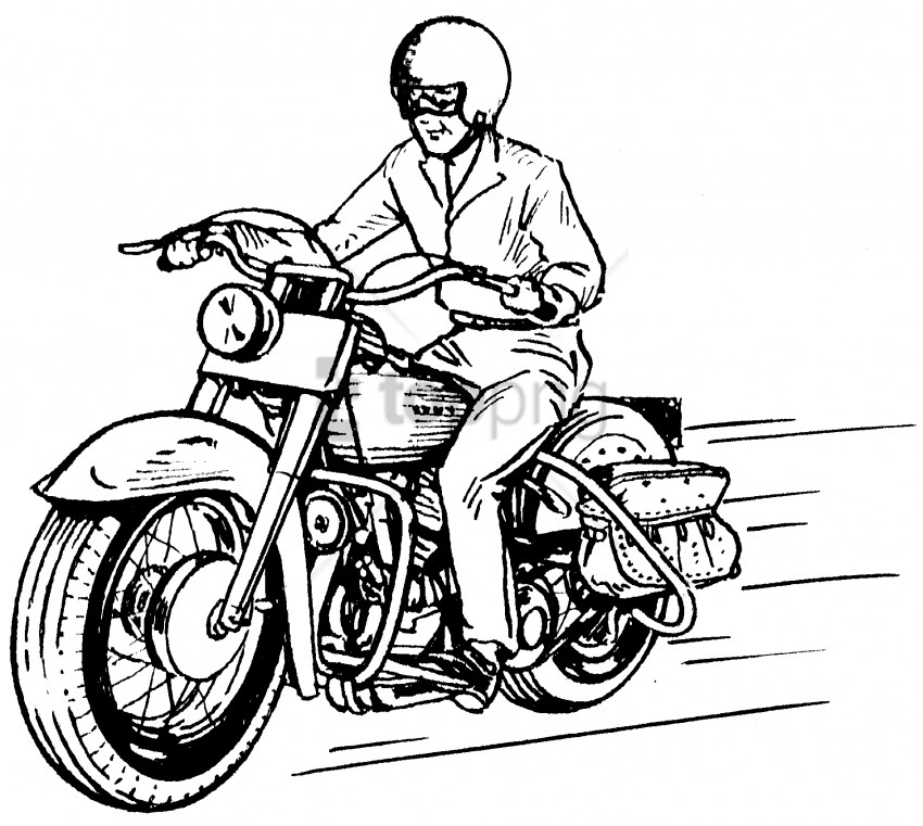 850x761 Download Motorcycle Drawing Png Images Background Toppng - Motorcycle Drawing