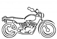 200x140 Easy Motorcycle Coloring - Motorcycle Drawing Easy