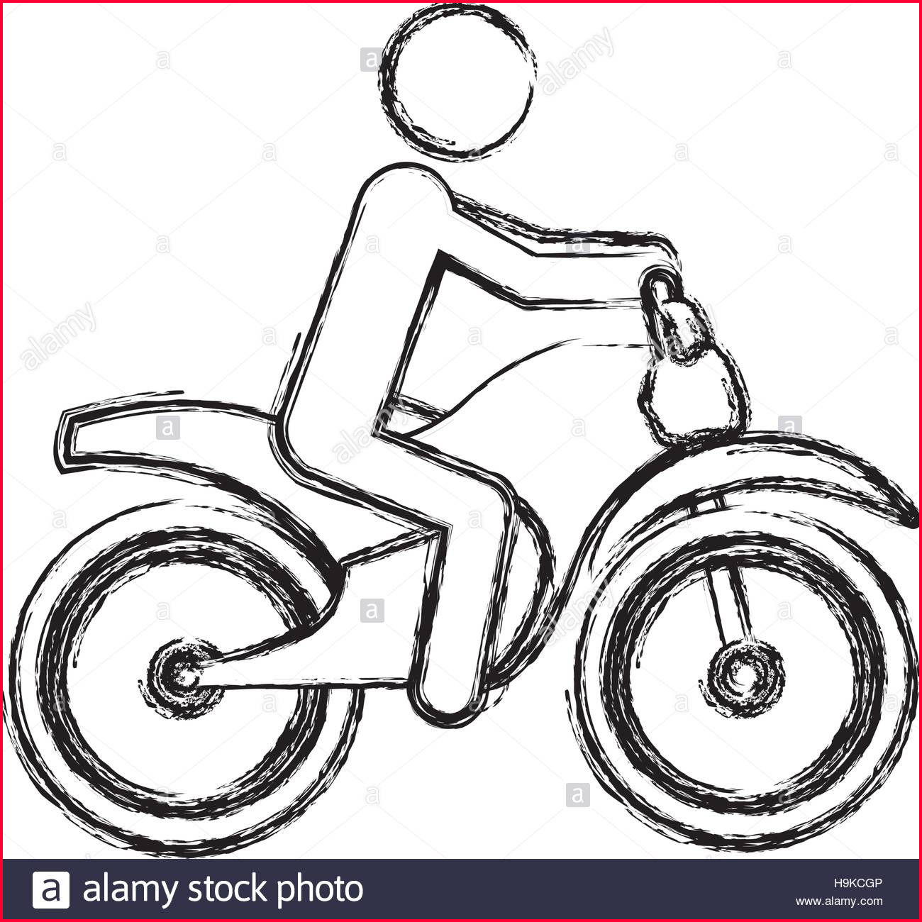 Easy Simple Motorcycle Drawing Motorcycle You