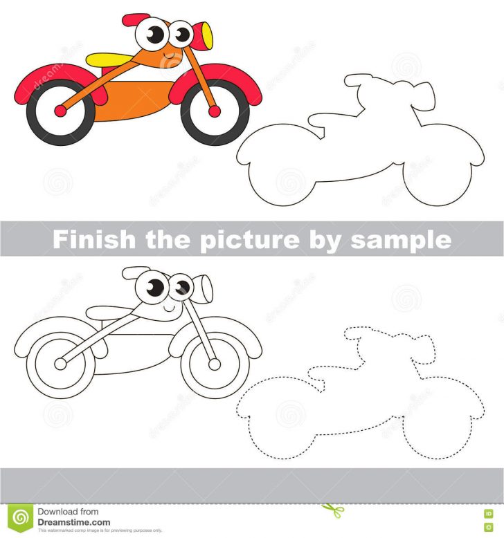 728x778 Motorcycle Drawing Simple A Step - Motorcycle Drawing Easy