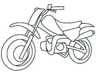 320x240 Motorcycle Drawing For Kids Motorbike Colouring Pages To Print - Motorcycle Drawing Easy