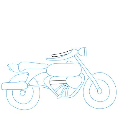 400x400 How To Draw A Motorcycle Reference Pics Bike Drawing, Drawings - Motorcycle Drawing Easy