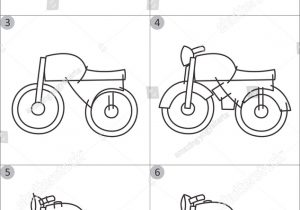 300x210 Motorcycle Drawing Step - Motorcycle Drawing For Kids