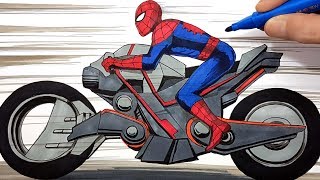 320x180 Motorcycle Coloring - Motorcycle Drawing For Kids