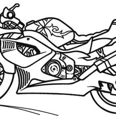 230x230 attractive ideas motorcycle coloring pages free printable for kids - Motorcycle Drawing For Kids