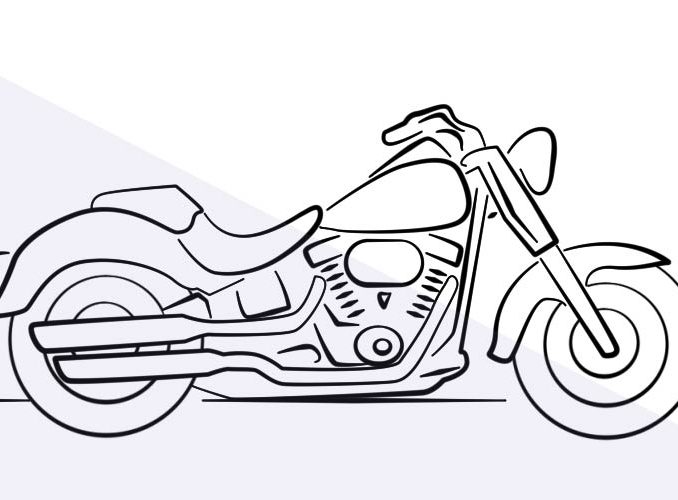 678x500 Motorcycle Drawing Creative Art Drawing Skill - Motorcycle Drawing Images