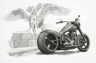 375x249 Temptation Drawing - Motorcycle Drawing Images