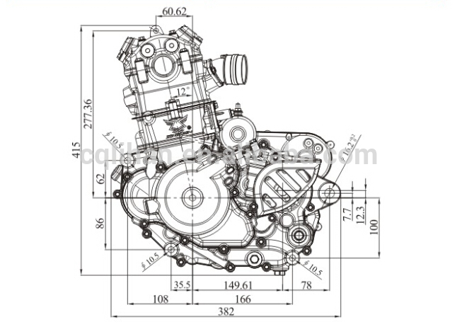 646x465 speed motorcycle engine manual clutch in low vibration - Motorcycle Engine Drawing