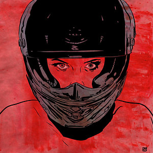 300x300 Motorcycle Helmet Drawings Fine Art America - Motorcycle Helmet Drawing