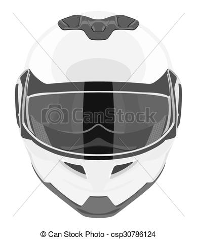 389x470 white motorcycle helmet on a white background - Motorcycle Helmet Drawing