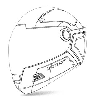 Motorcycle Helmet Drawing at PaintingValley.com | Explore collection of