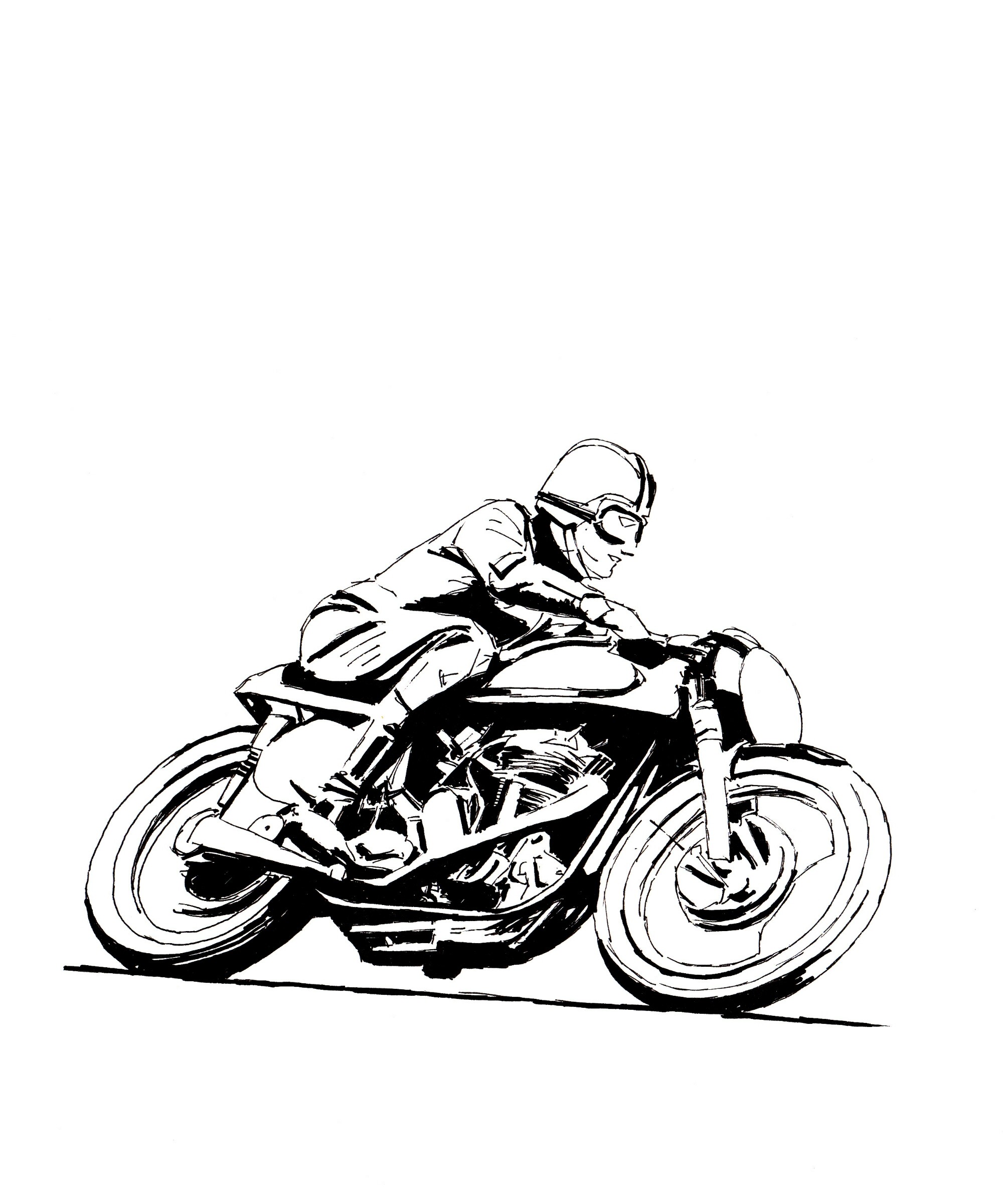 Motorcycle Line Drawing at Explore collection of
