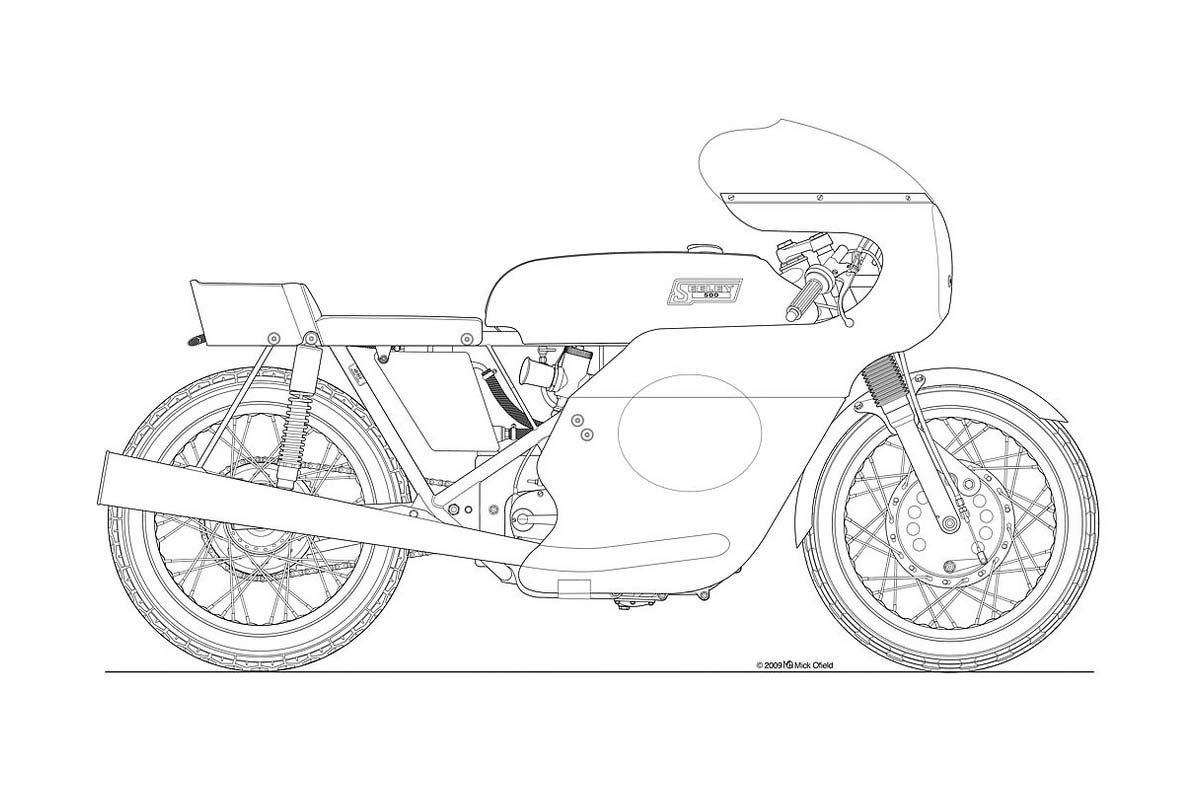 1200x800 Photos Some Classic Motorcycle Line Art Drawings - Motorcycle Line Drawing
