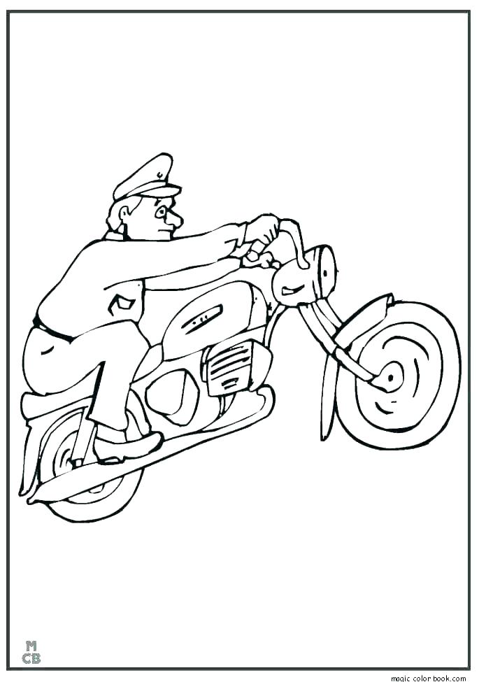 685x975 coloring pages harley davidson coloring pages interesting - Motorcycle Line Drawing