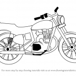 150x150 Motorcycle Outline Drawing Fcsairplay Coloring - Motorcycle Outline Drawing