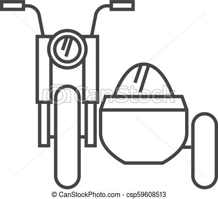 450x410 Outline Icon - Motorcycle Outline Drawing