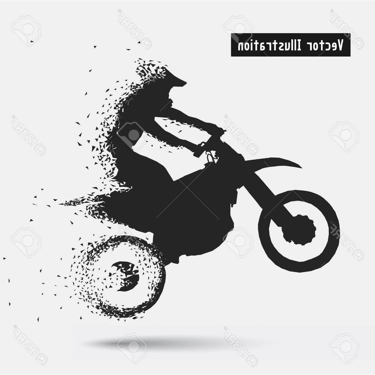 1299x1300 hd motorcycle riders vector illusration particle divergent - Motorcycle Rider Drawing