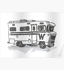 210x230 motorhome camper drawing posters redbubble - Motorhome Drawing