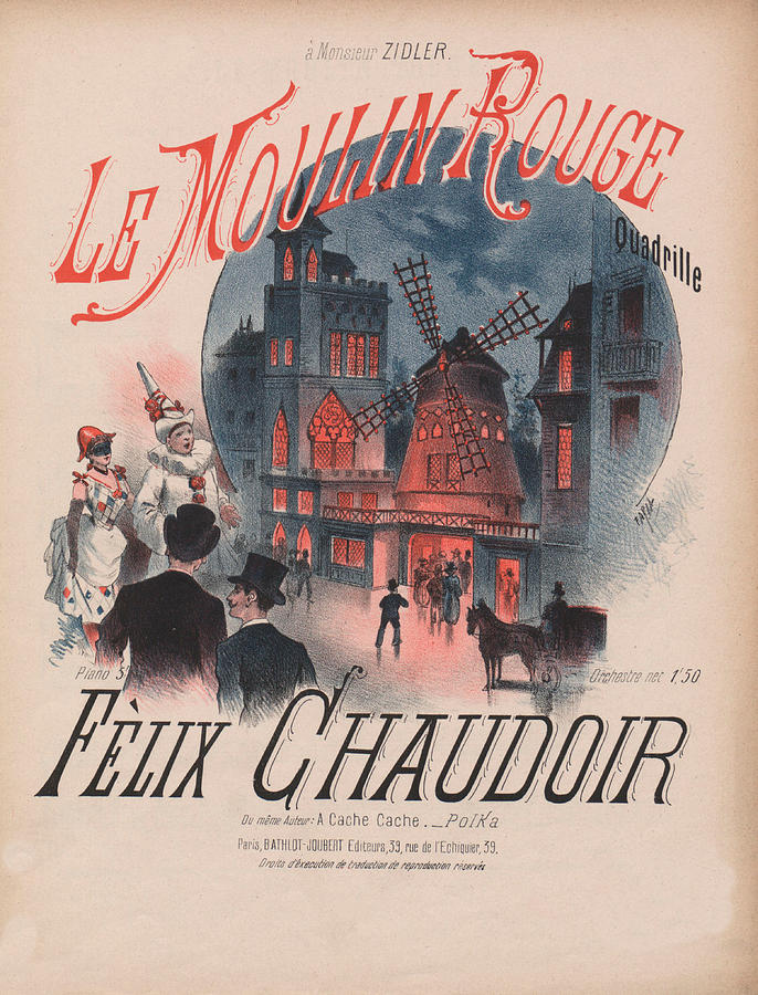 686x900 le moulin rouge poster home decor, paris red mill wall print - Moulin Rouge Drawing