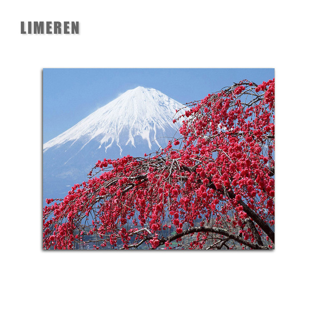 640x640 mount fuji diy painting - Mount Fuji Drawing