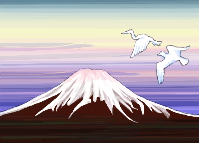 Mount Fuji Drawing - Download Mount Fuji coloring for free ...